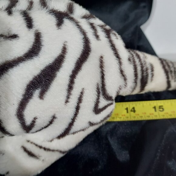 Plush White Tiger Cub Bengal Shalom Toy Co 14" Jungle Realistic Stuffed Animal - Picture 16 of 16